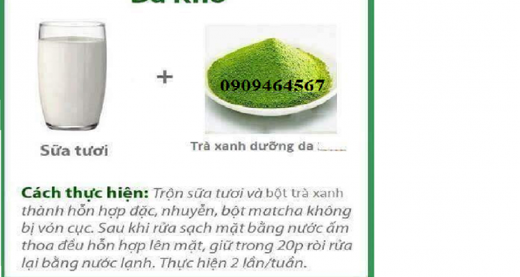 4 công thức đắp mặt nạ từ trà xanh