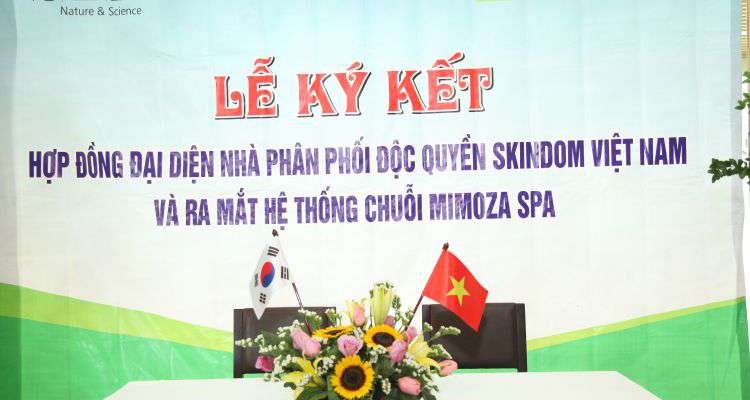 Lễ công bố nhà phân phối độc quyền Skindom tại Việt Nam