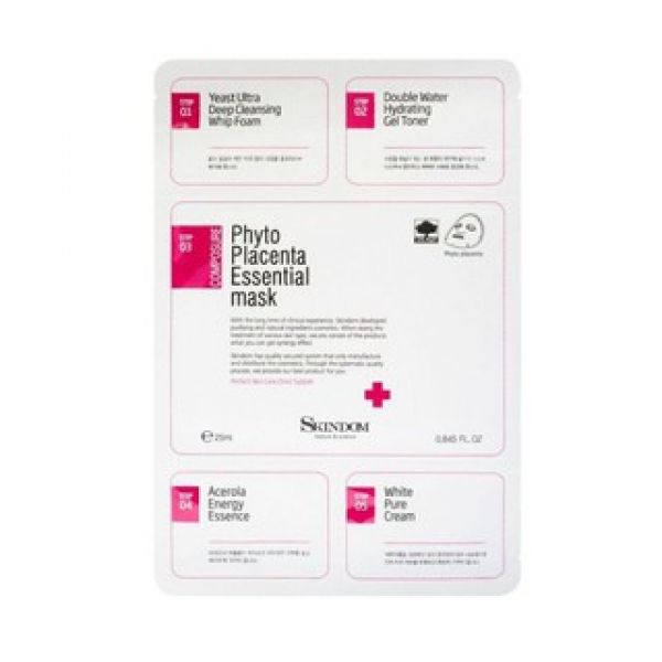 5 Step Sheet Mask (Whitening) Skindom - Mặt nạ 5 bước