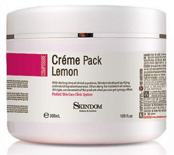 Créme Pack Lemon Skindom - Mặt nạ kem chống lão hóa chiwwts xuất từ Chanh