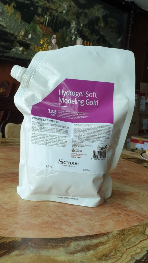 Hidrogel Soft Modeling Gold Skindom - Mặt nạ từ vàng