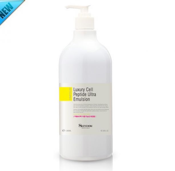 Luxury Cell Peptide Ultra Emulsion Skindom 1000ml - Nhũ tương cao cấp với Peptide